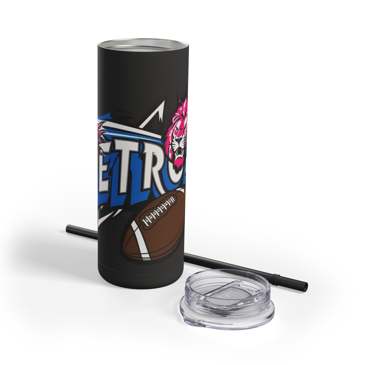 Skinny Matte Tumbler, 20oz- Detroit Lions