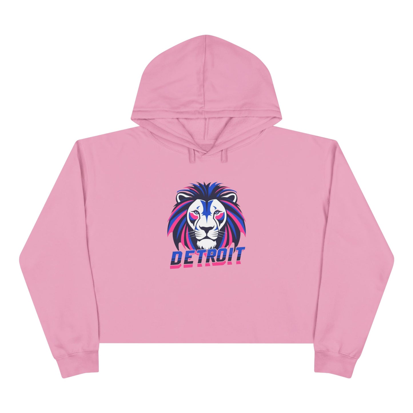 Detroit "Lions Pride" Crop Hoodie - Women's