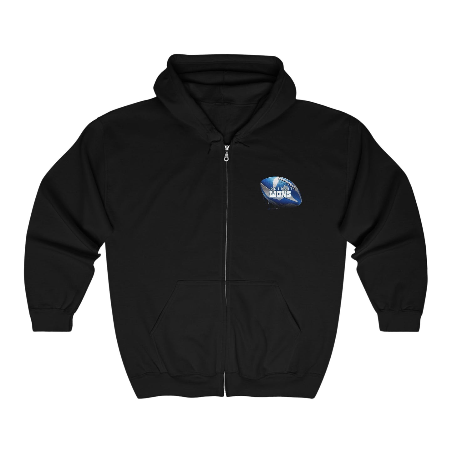 Detroit Lions Logo Full Zip Hoodie