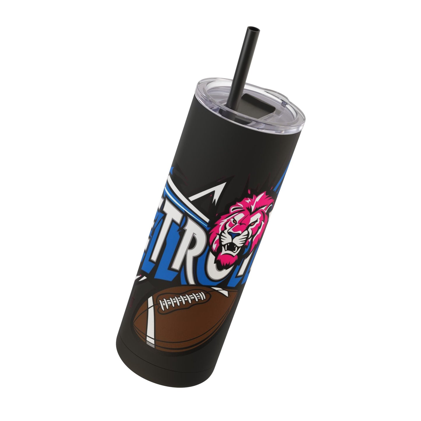 Skinny Matte Tumbler, 20oz- Detroit Lions