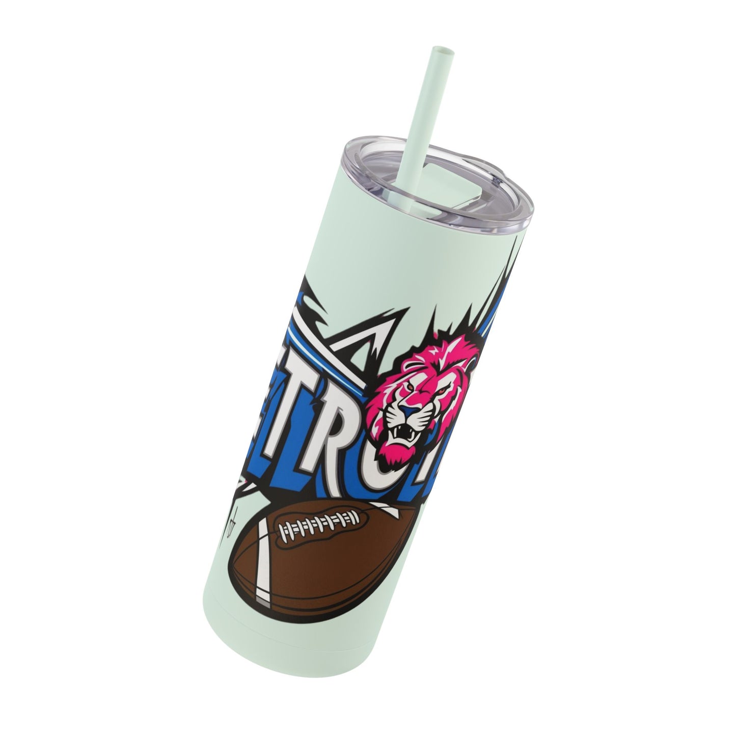 Skinny Matte Tumbler, 20oz- Detroit Lions