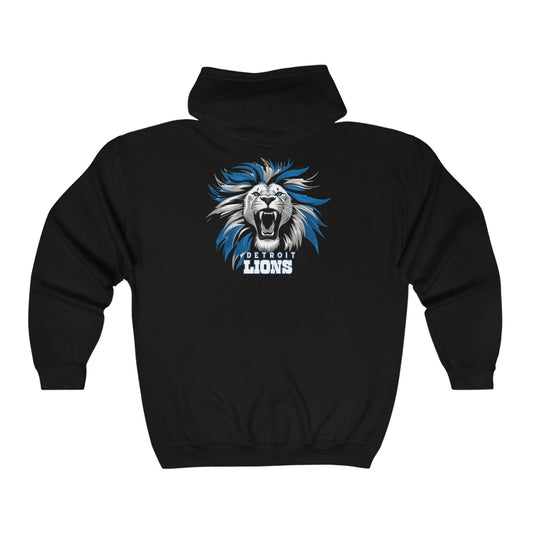 Detroit Lions Logo Full Zip Hoodie