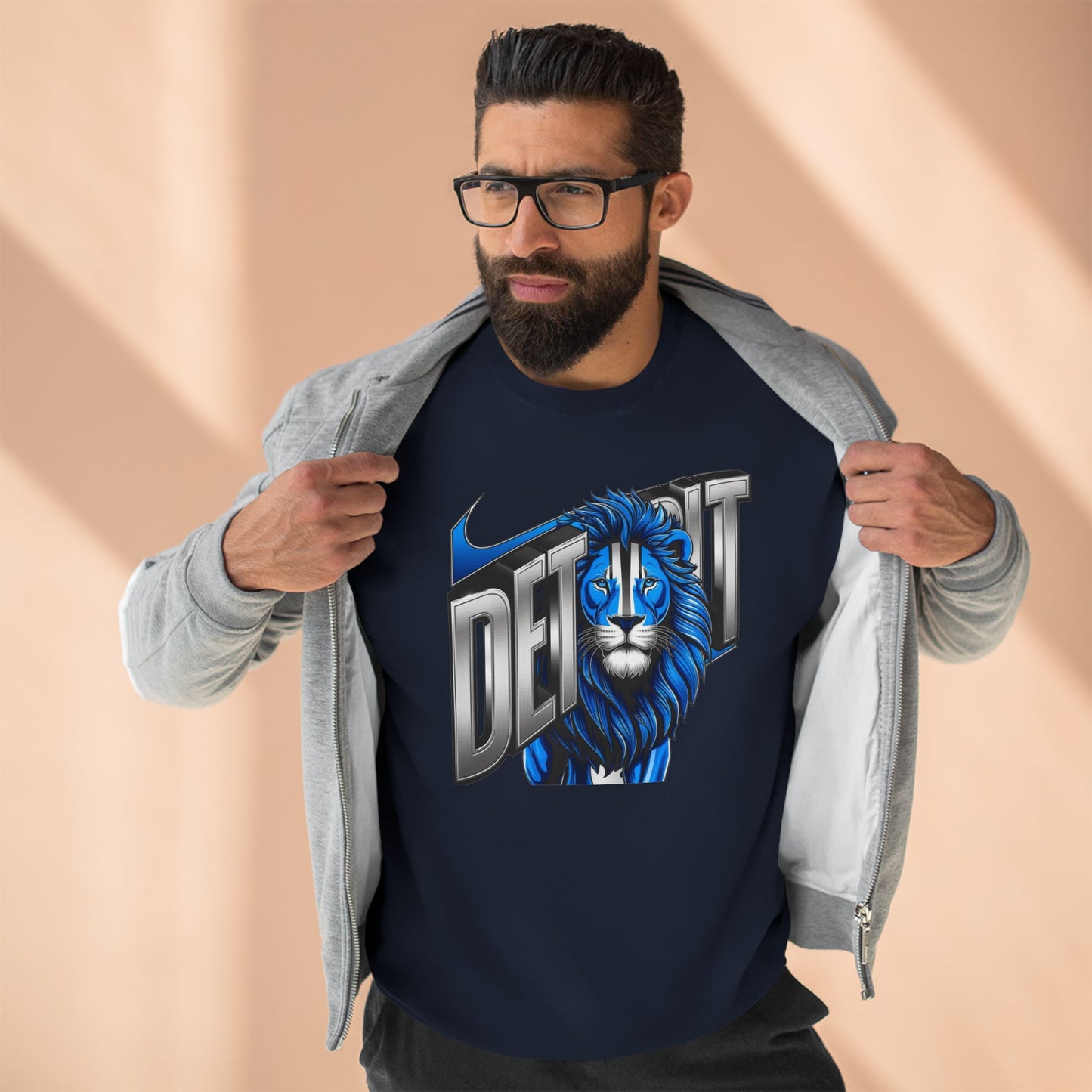 Detroit Lions "Helmet Head" Crew - Unisex