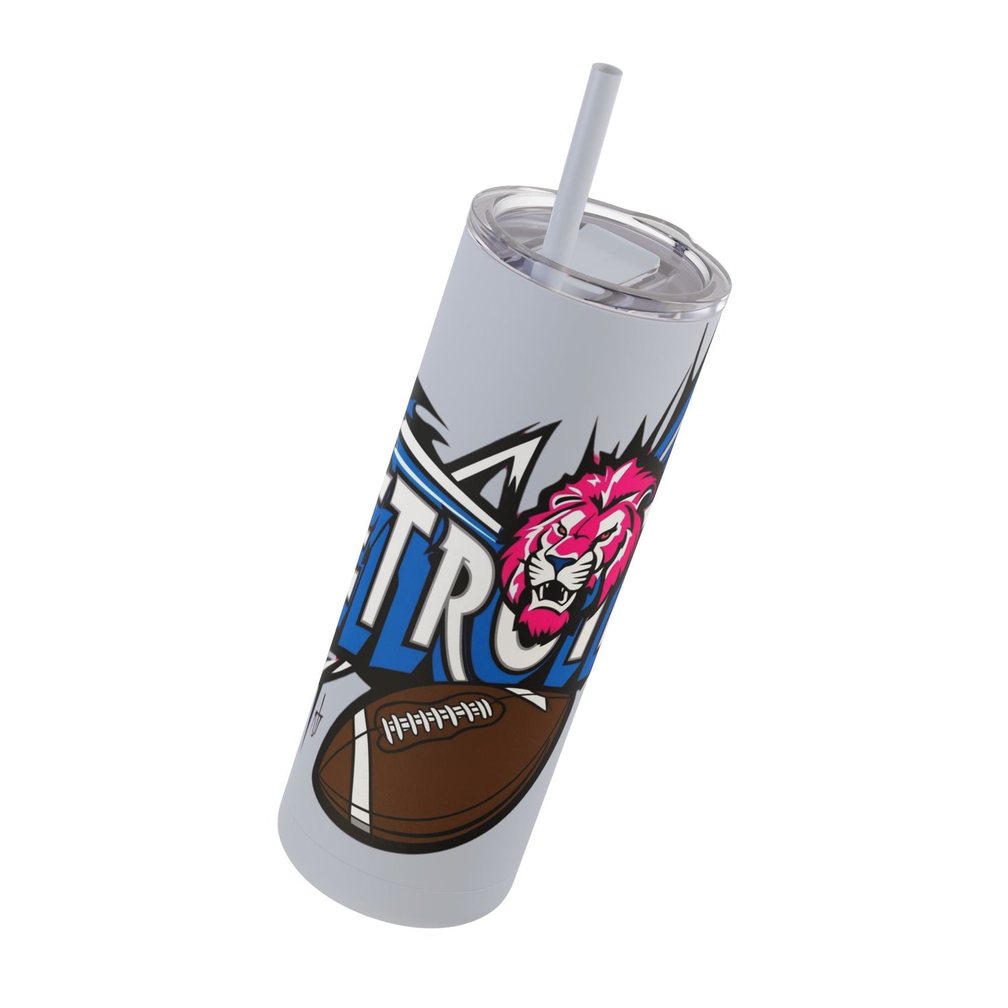 Skinny Matte Tumbler, 20oz- Detroit Lions