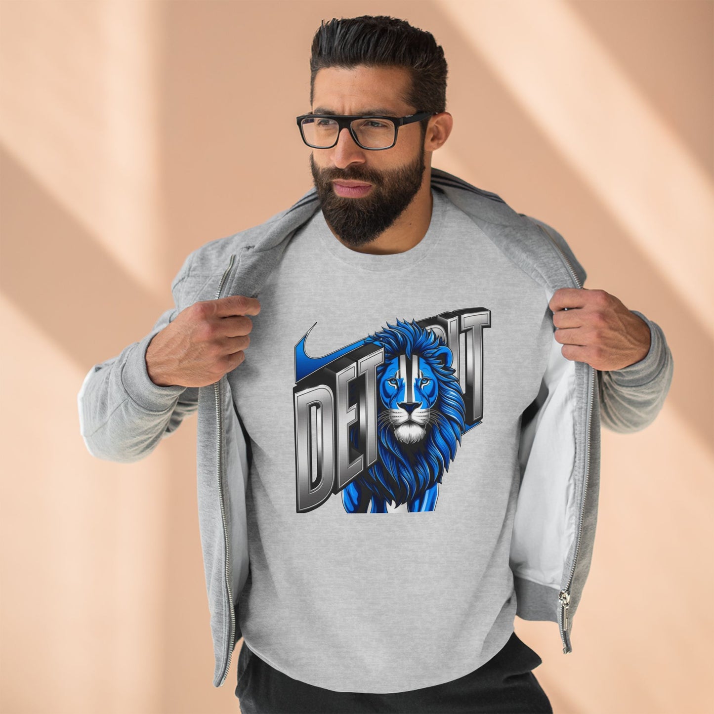 Detroit Lions "Helmet Head" Crew - Unisex