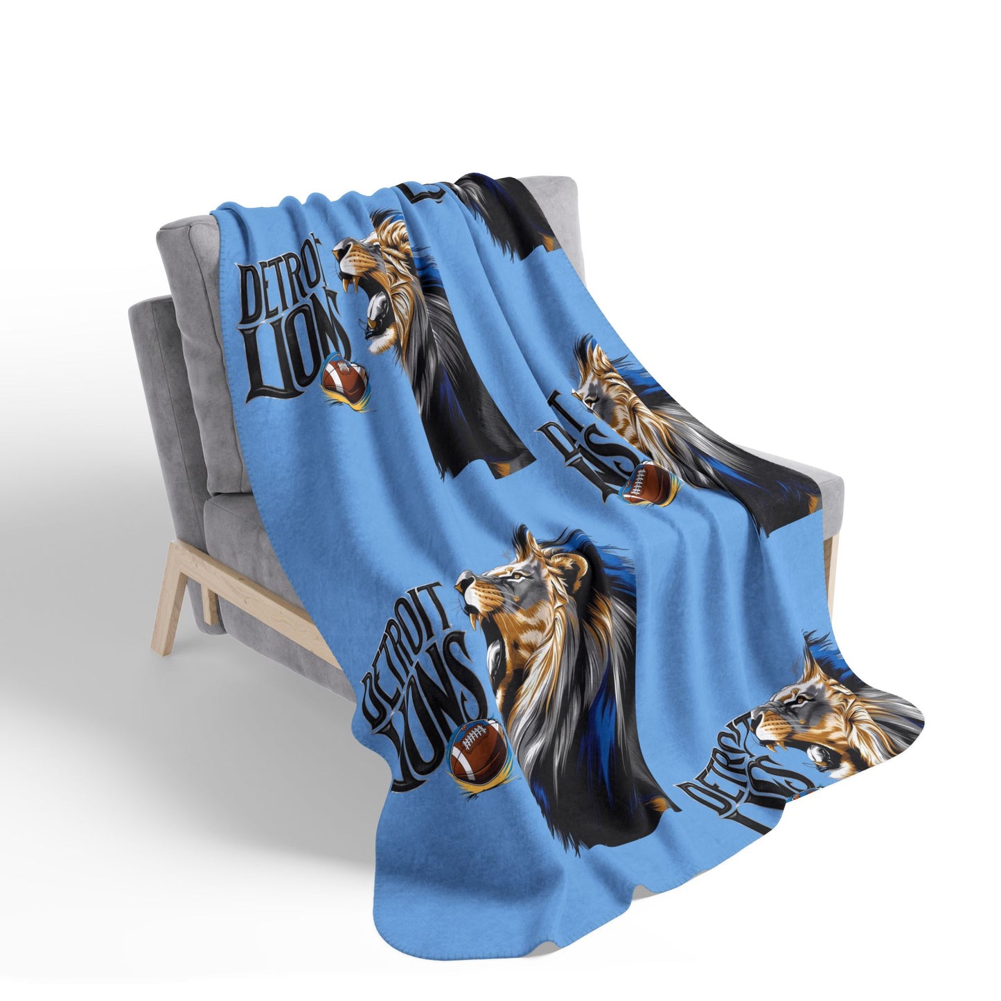 Detroit Lions "Who You With!?" Fleece Blanket