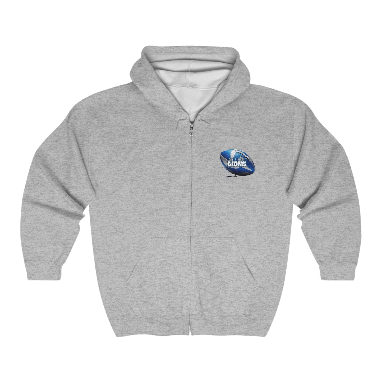 Detroit Lions Logo Full Zip Hoodie