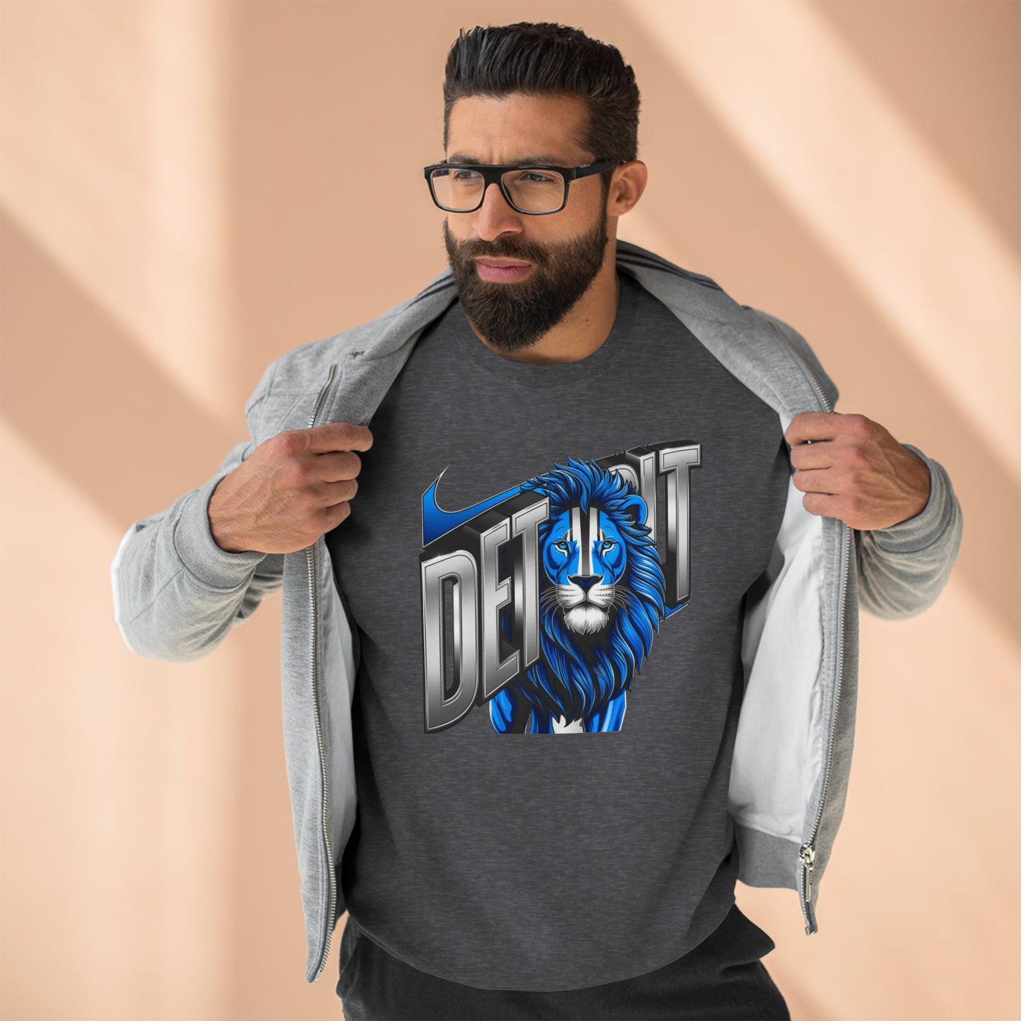 Detroit Lions "Helmet Head" Crew - Unisex